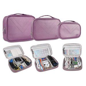 BUBM 3-Piece Set Electronics Organizer Cases